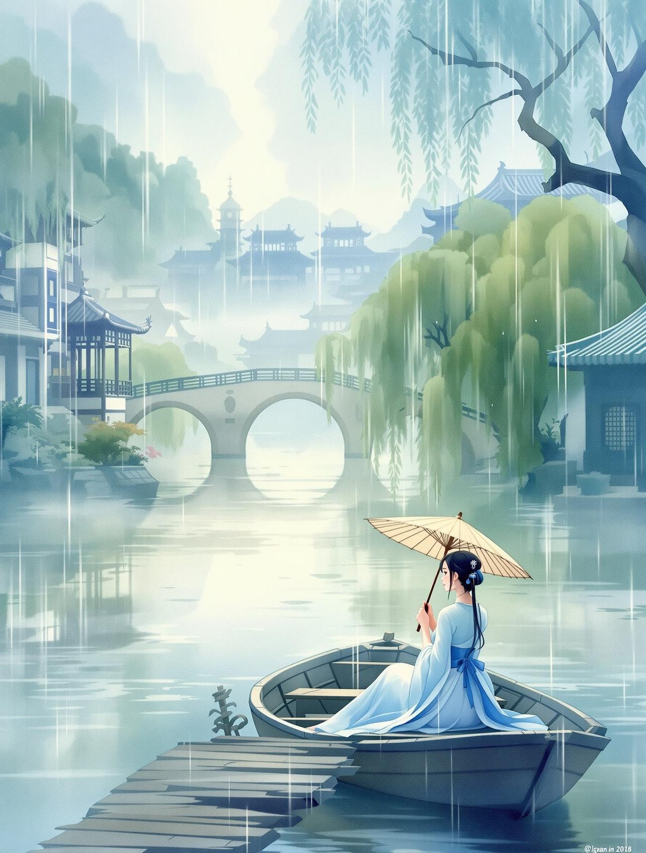 泡泡漫画 - 江南烟雨 泡泡漫画 - 江南烟雨:江南好,风景旧曾谙